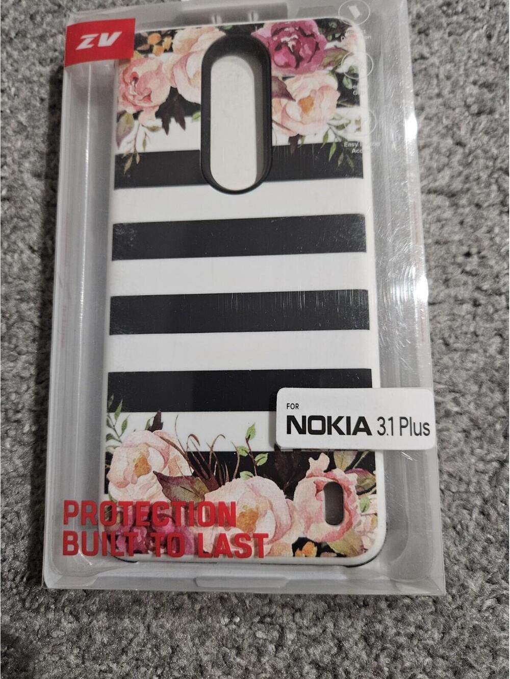 Phone Case For Nokia 3.1 Plus Zizo Stripes And Flowers
